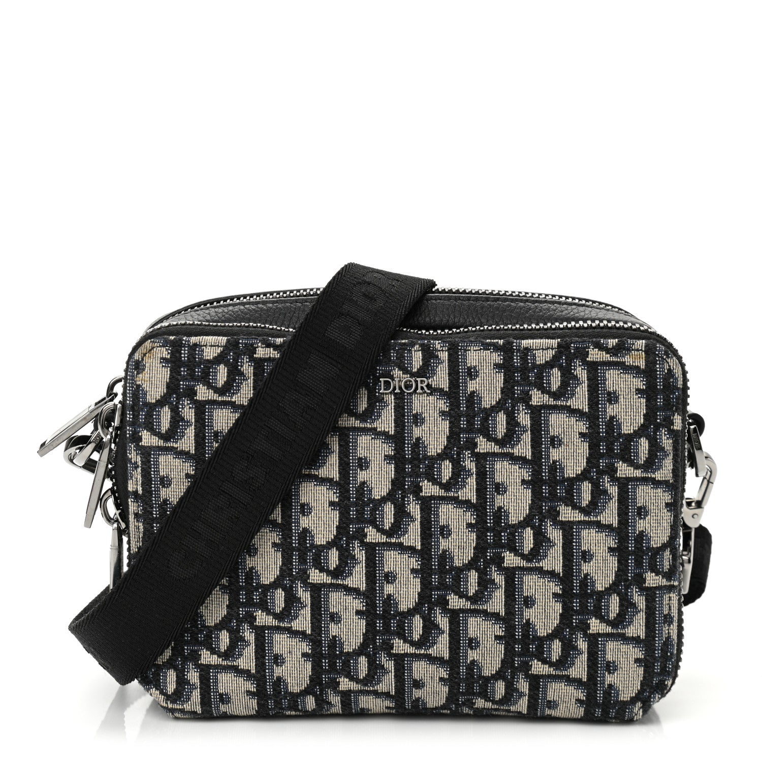 Christian Dior Oblique Pouch Navy Blue 2 of 11