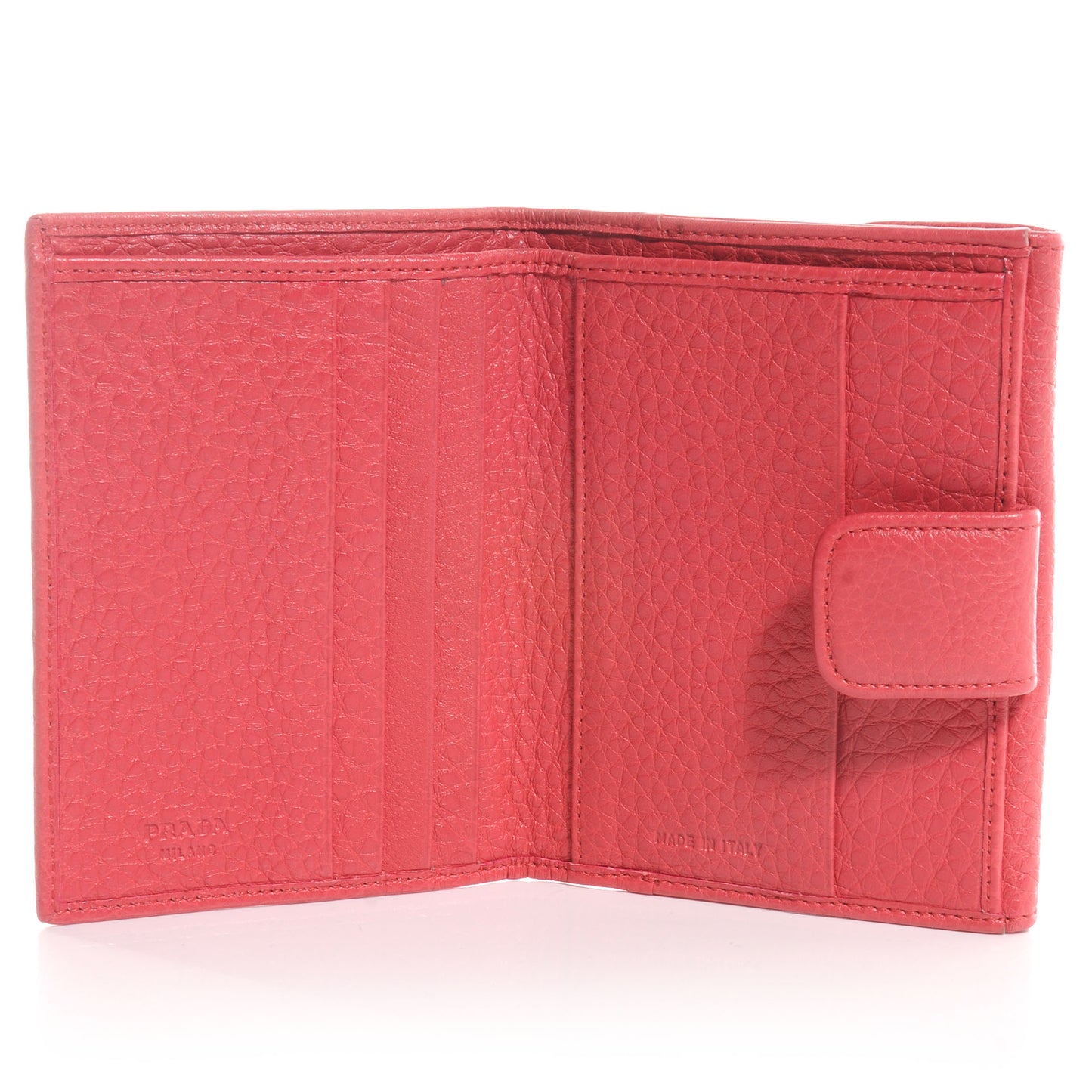 Vitello Daino Compact Wallet Peonia
