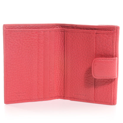 Prada Vitello Daino Compact Wallet Peonia 5 of 9