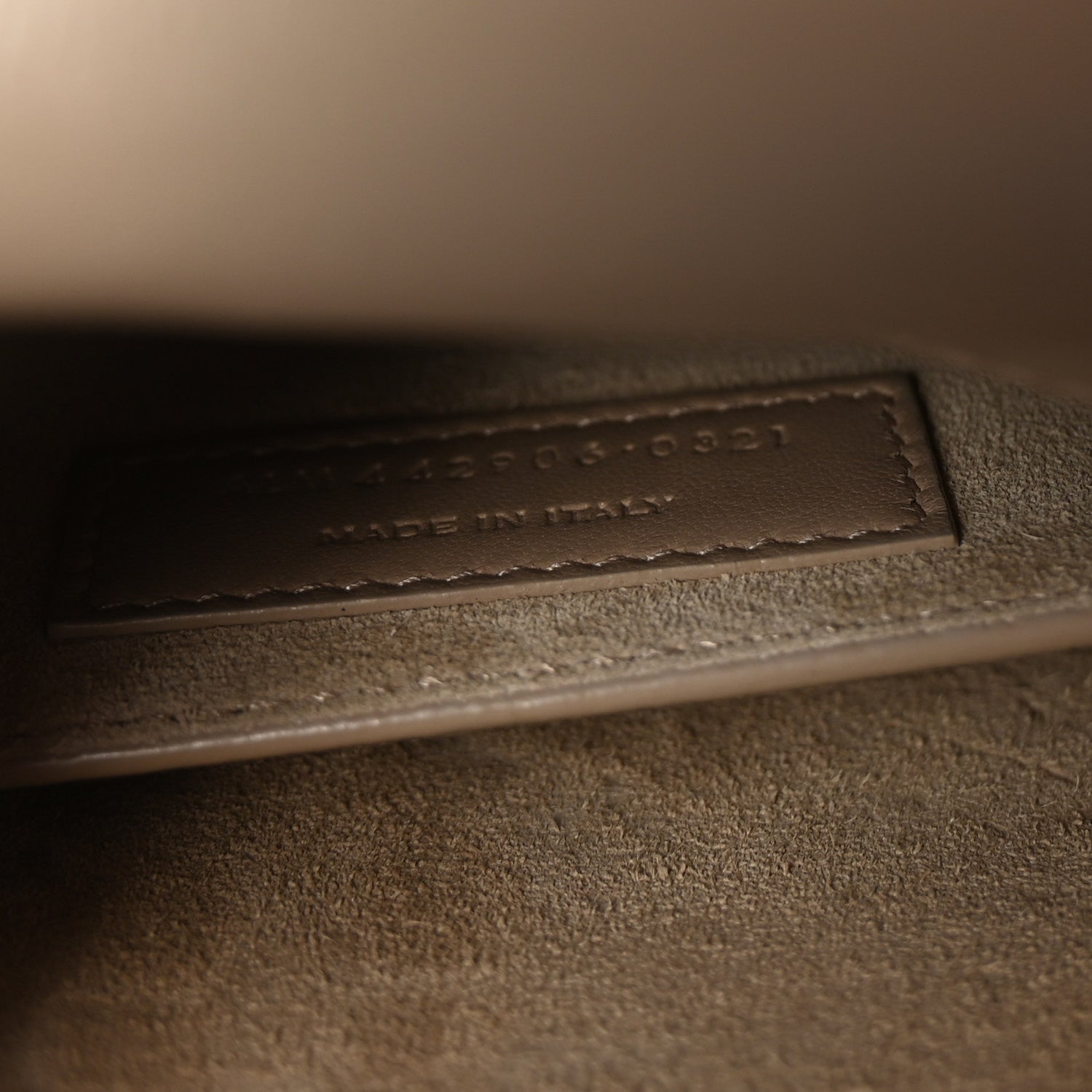 Saint Laurent Calfskin Medium Monogram Sunset Dark Beige 7 of 10