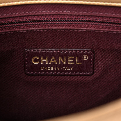 Chanel Metallic Aged Calfskin Quilted CC Square Flap Light Gold 6 of 33