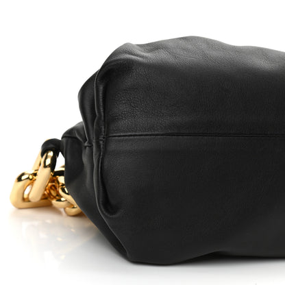 Bottega Veneta Calfskin The Pouch Chain Black 10 of 11