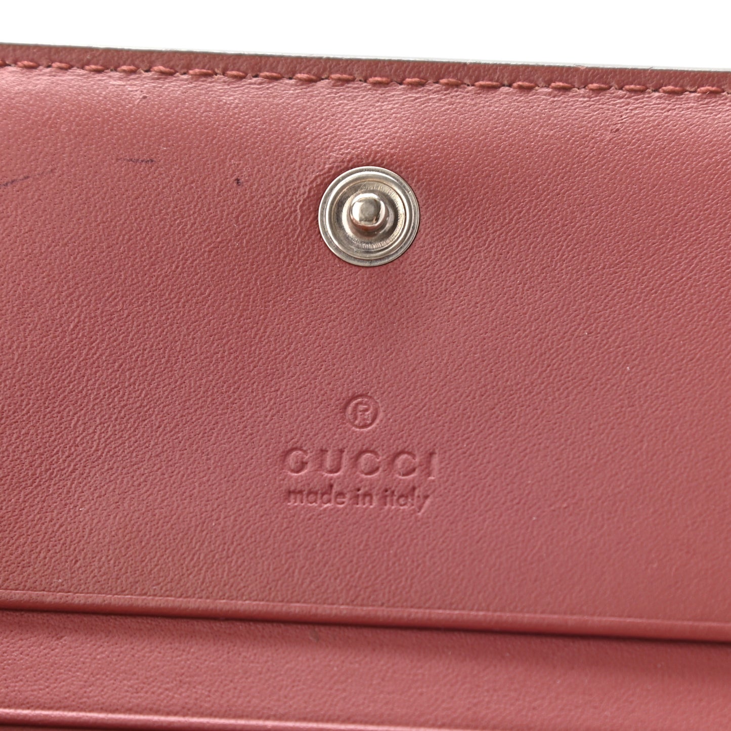 GG Supreme Monogram Blooms Card Case Wallet Beige Multicolor Dry Rose