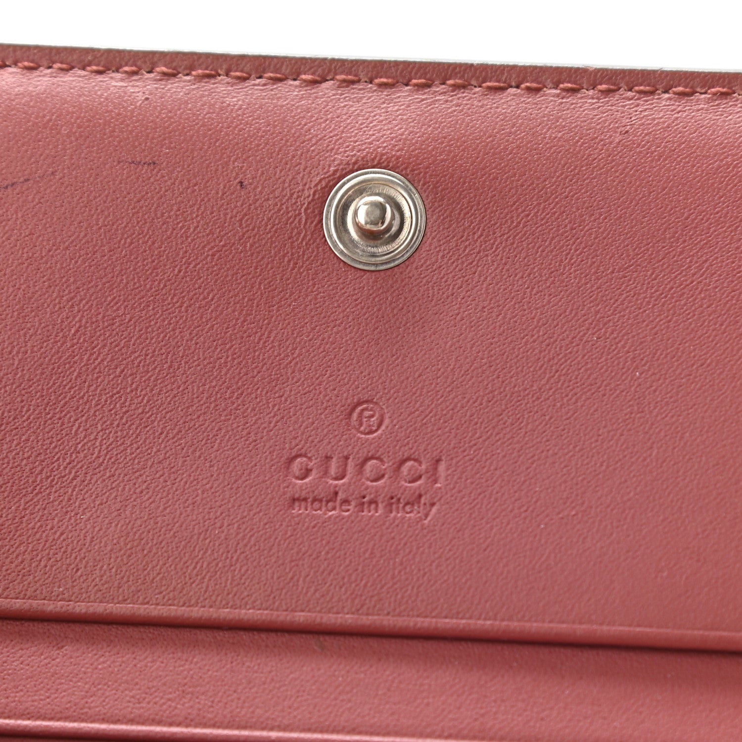 Gucci GG Supreme Monogram Blooms Card Case Wallet Beige Multicolor Dry Rose 6 of 18