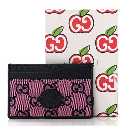 Gucci Monogram Multicolor Retro Interlocking G Card Holder Pink Blue 7 of 7
