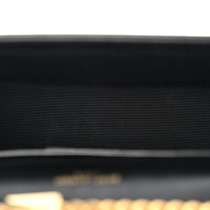 Saint Laurent Grain De Poudre Small Monogram Kate Satchel Black 8 of 19