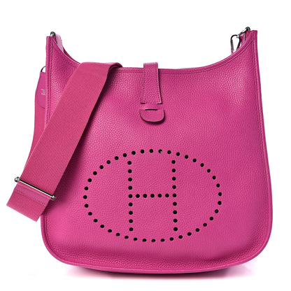 Hermes Taurillon Clemence Evelyne III GM Magnolia 1 of 9