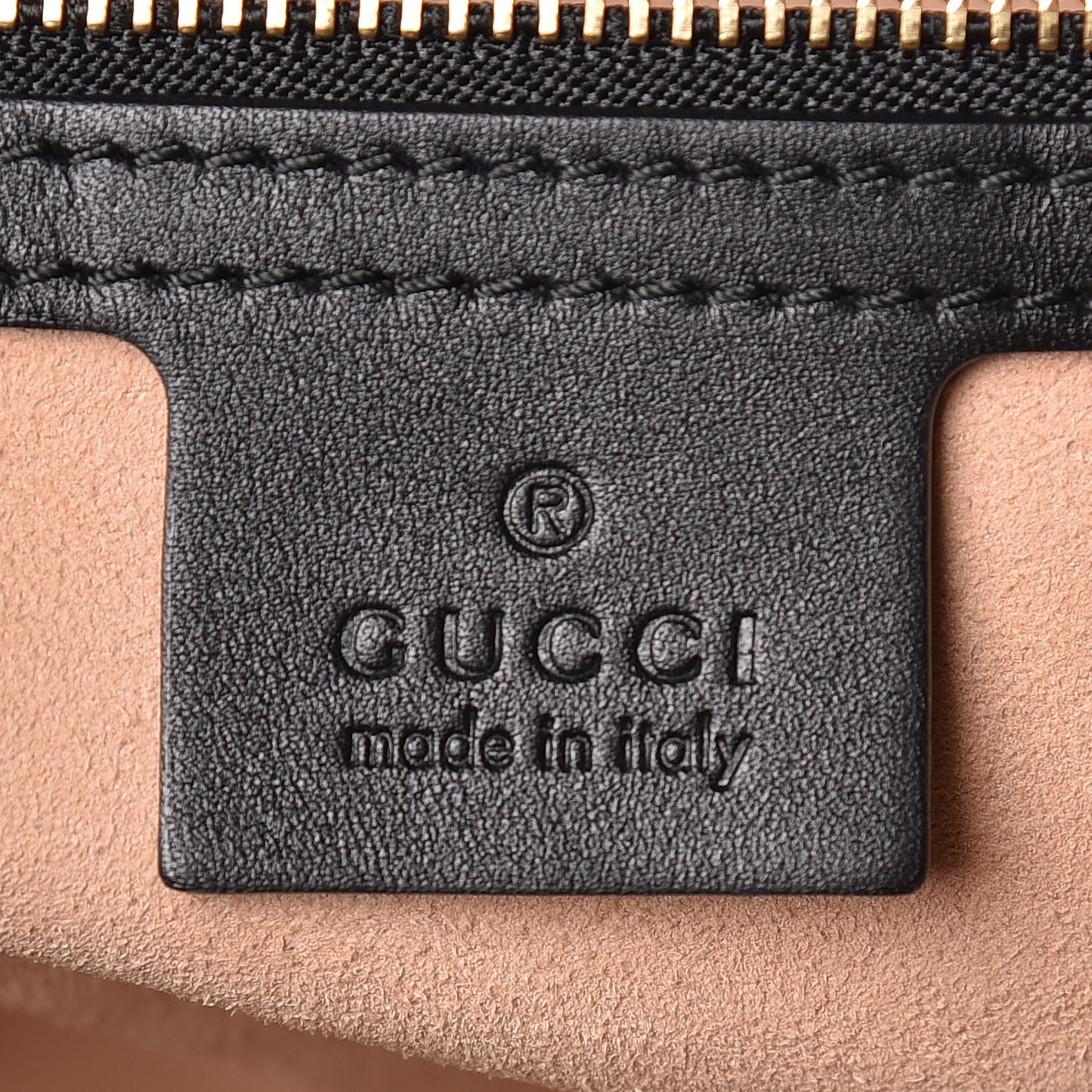 Guccissima Medium Padlock Tote Black