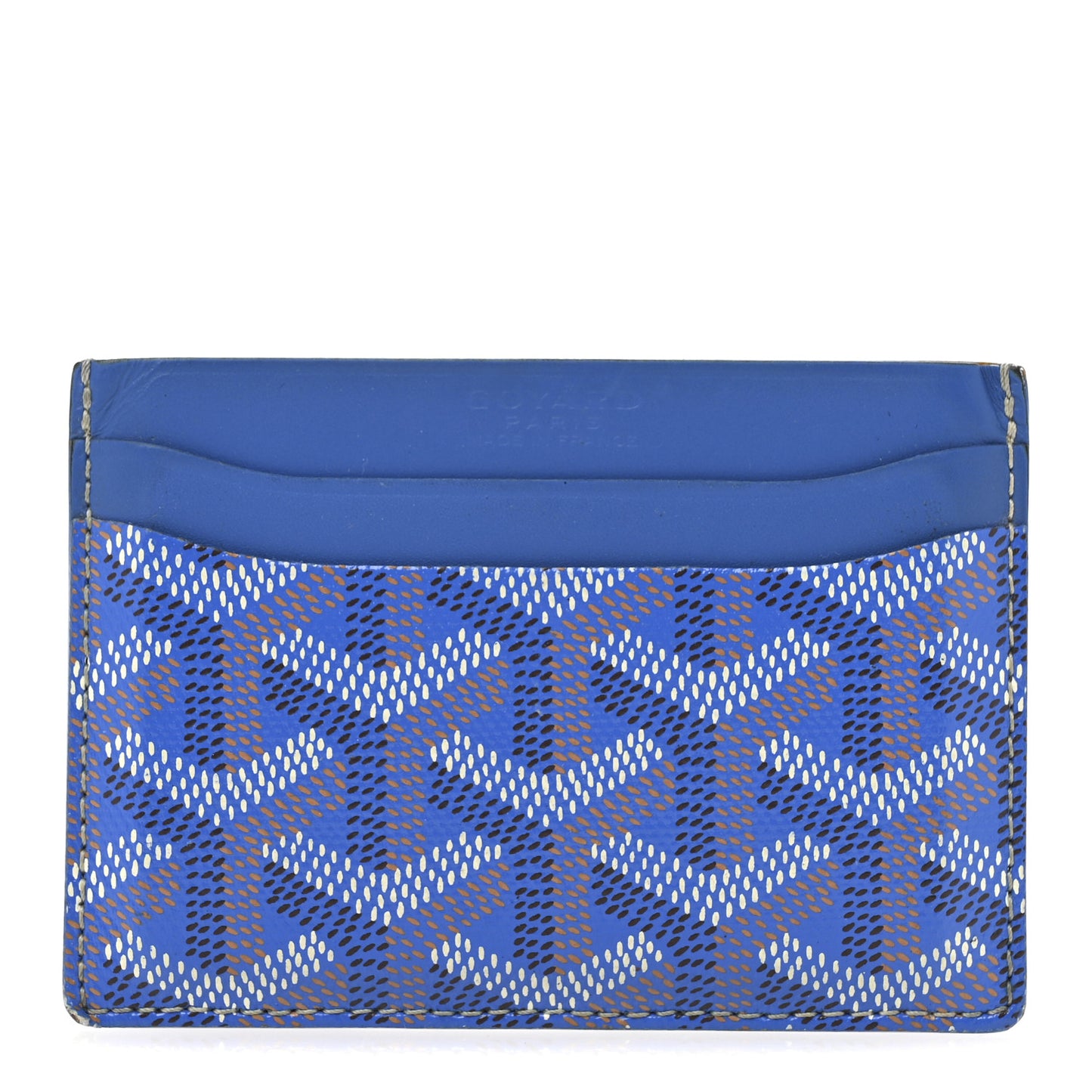 Goyardine Saint Sulpice Card Holder Sky Blue