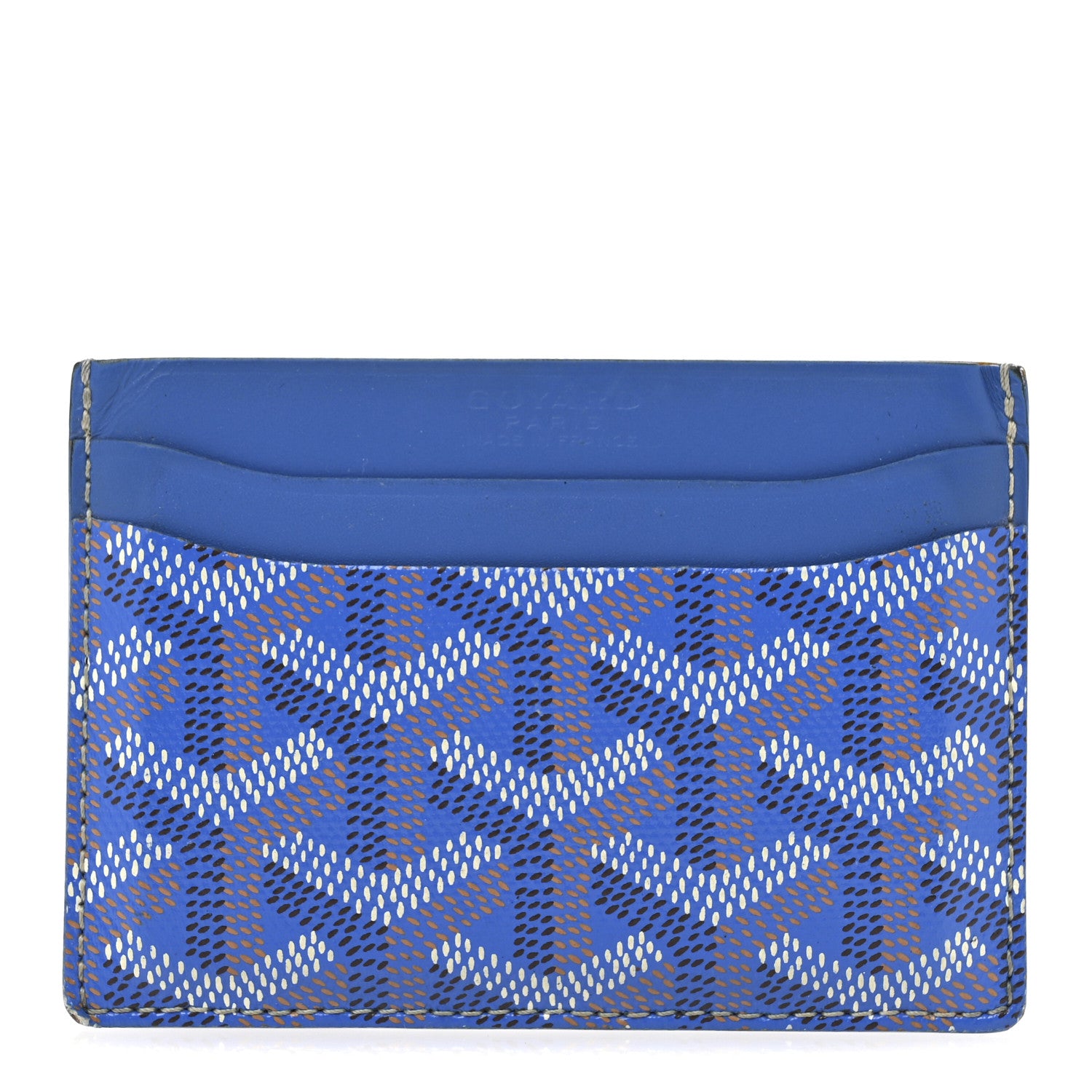 Goyard Goyardine Saint Sulpice Card Holder Sky Blue 1 of 9