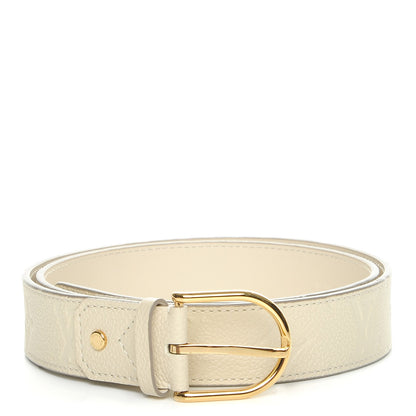Louis Vuitton Empreinte Gracieuse 30mm Belt 80 32 Neige 1 of 8
