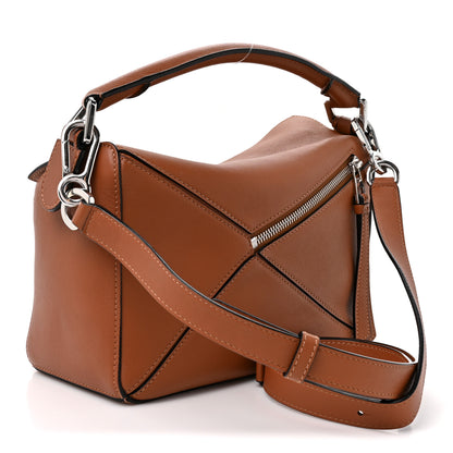 Loewe Calfskin Small Puzzle Bag Tan 3 of 11
