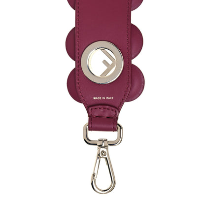 Fendi Vitello Century Opaco F is Fendi Floral Mini Strap You Black Cherry 4 of 5