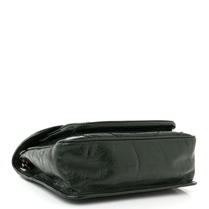 Saint Laurent Crinkled Calfskin Matelasse Monogram Medium Niki Chain Satchel Military Olive 4 of 10