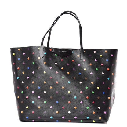 Givenchy Textured Coated Canvas Large Dots Print Antigona Tote Black 1 of 11