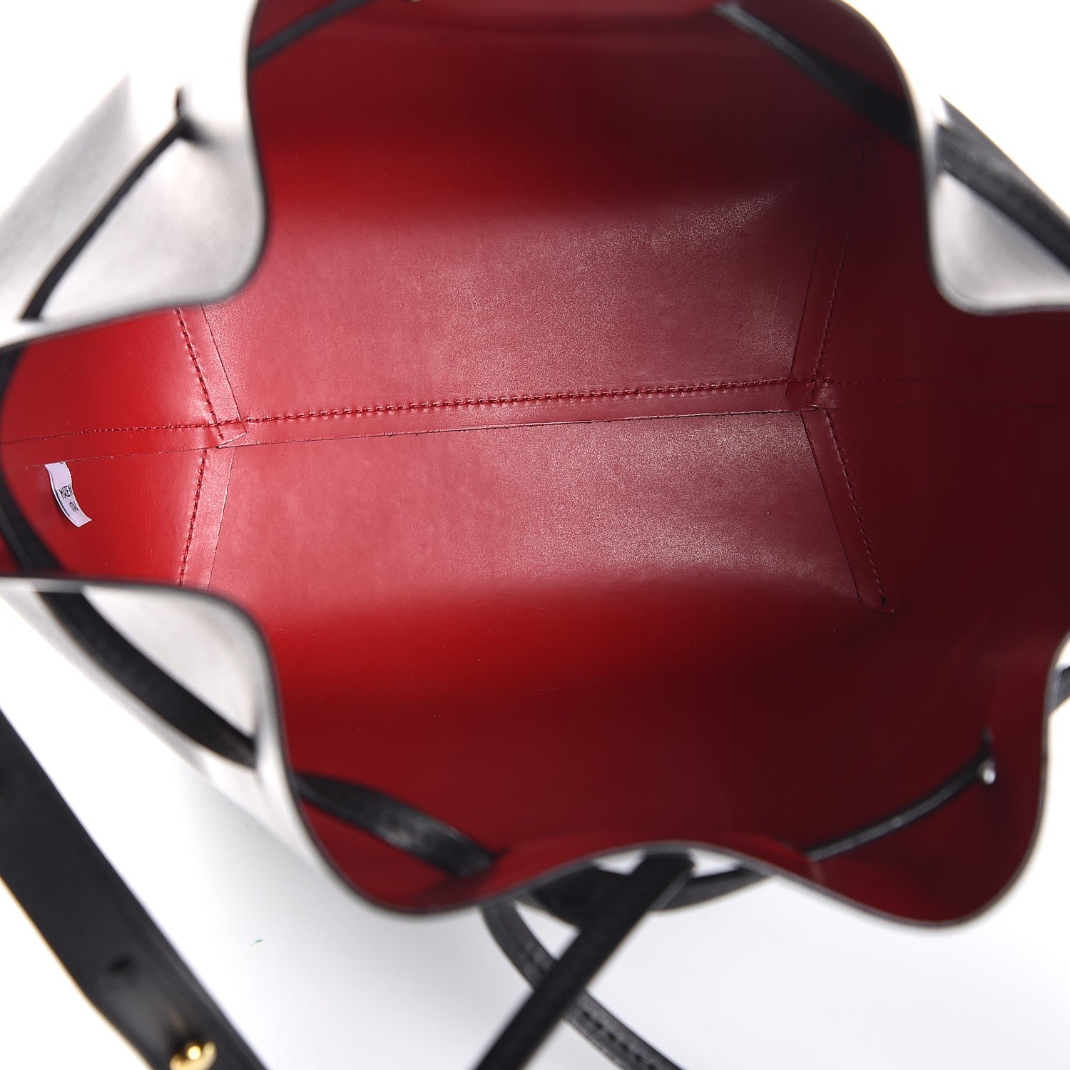 Mansur Gavriel Vegetable Tanned Calfskin Bucket Bag Black Flamma 5 of 6