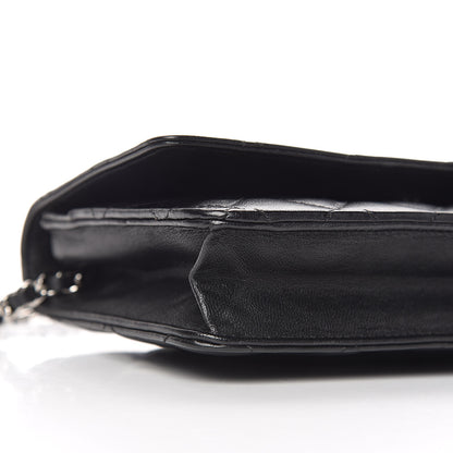Chanel Lambskin Quilted Wallet On Chain WOC Black 5 of 10