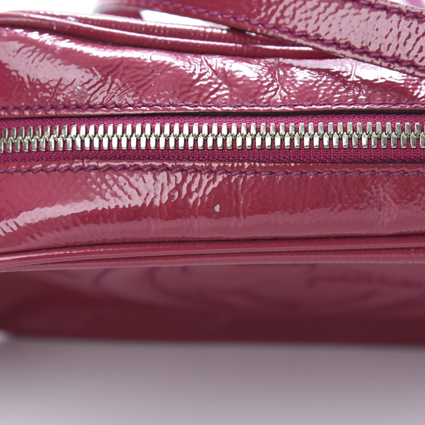 Soft Patent Small Soho Disco Bag Bright Bougainvillea