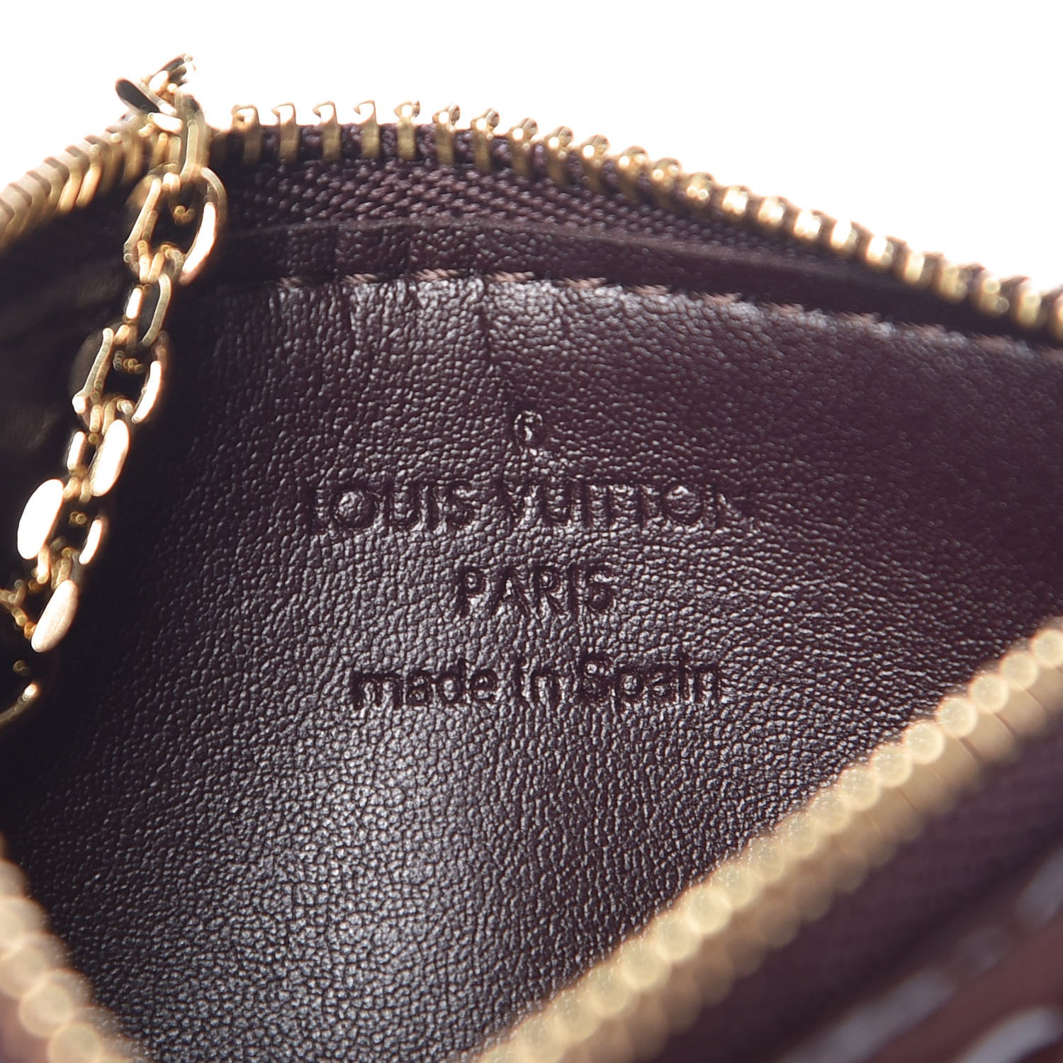 Louis Vuitton Vernis Pochette Key Pouch Amarante 6 of 7