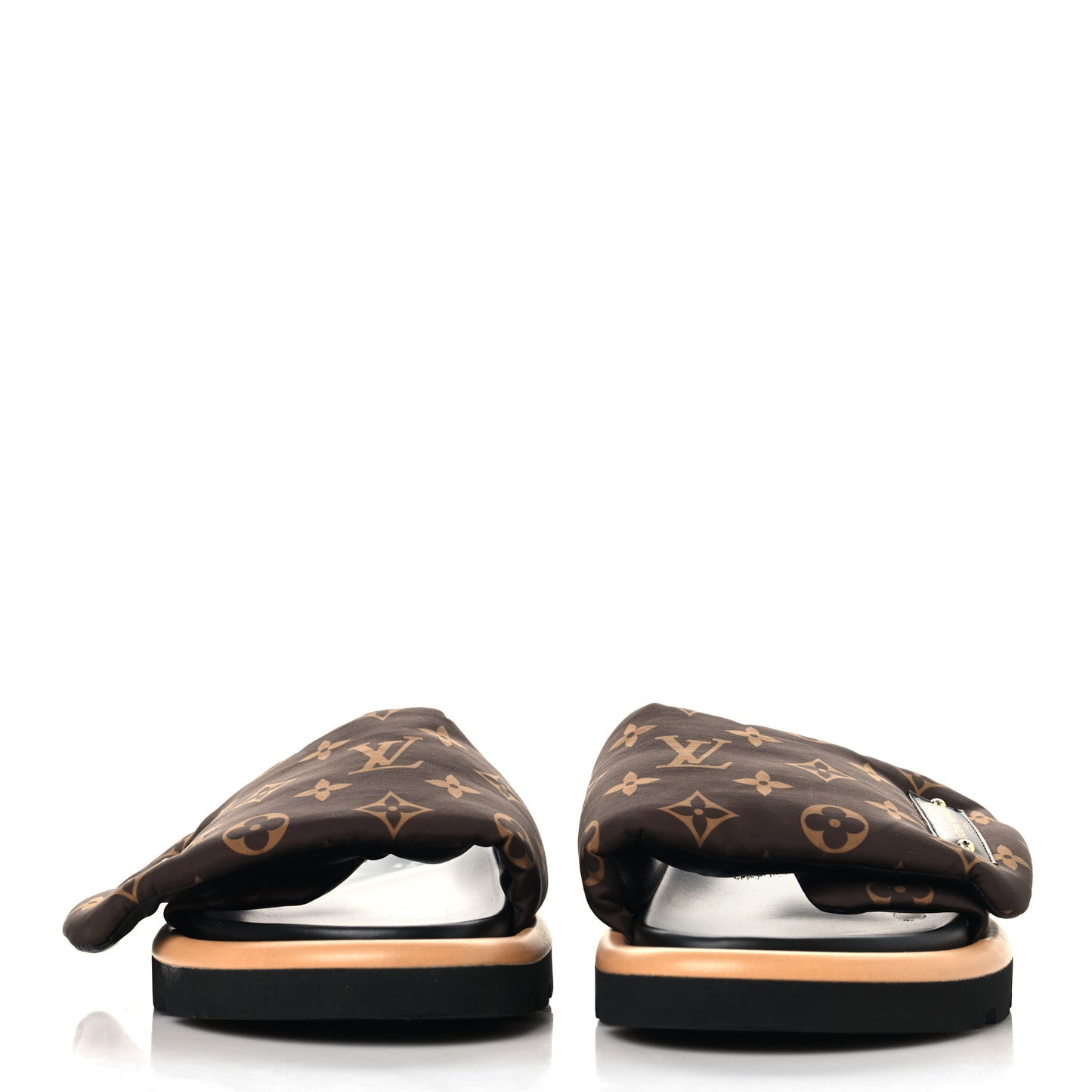 Nylon Monogram Pool Pillow Comfort Mule 39 Cacao Brown
