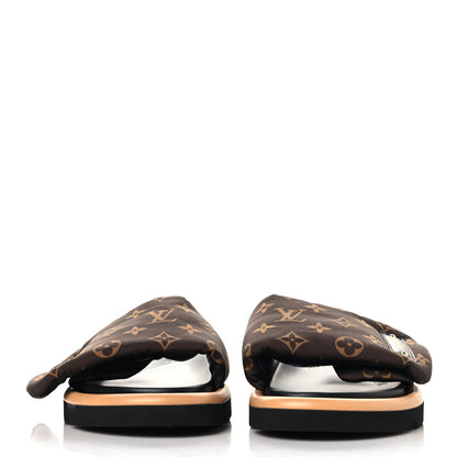 Louis Vuitton Nylon Monogram Pool Pillow Comfort Mule 39 Cacao Brown 3 of 10