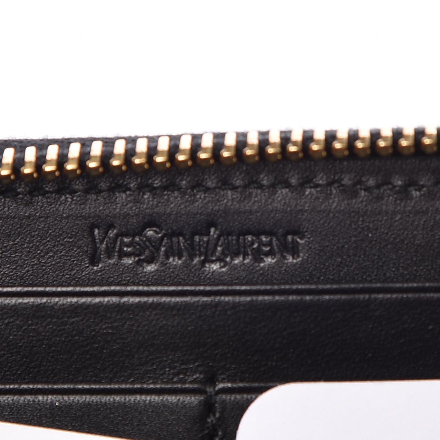 Patent Belle De Jour Zip Around Wallet Black