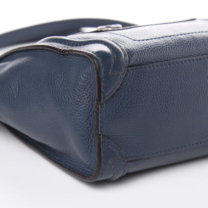 Celine Drummed Calfskin Nano Luggage Orage 8 of 17