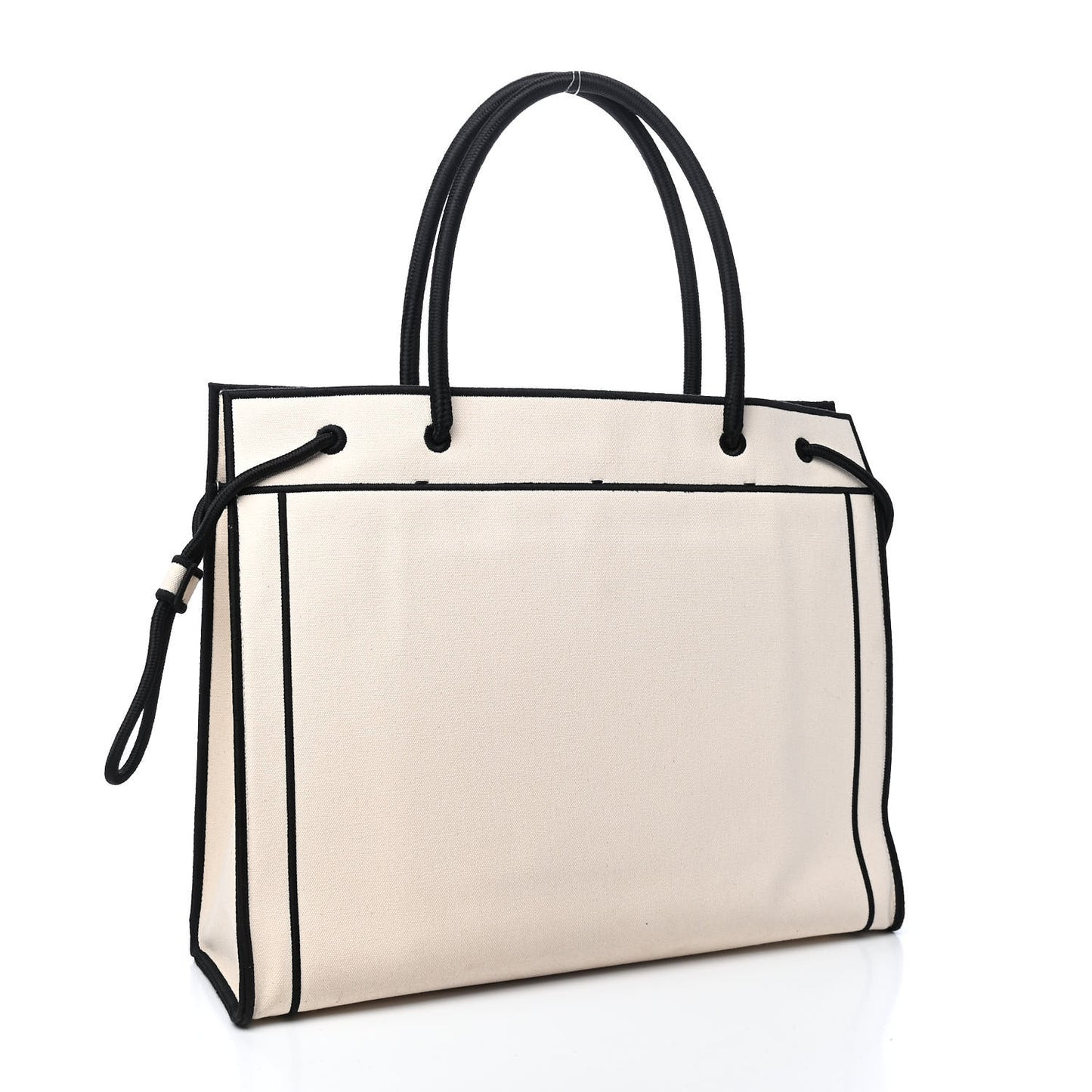 Canvas Logo Large Shopping Tote Grezzo Black