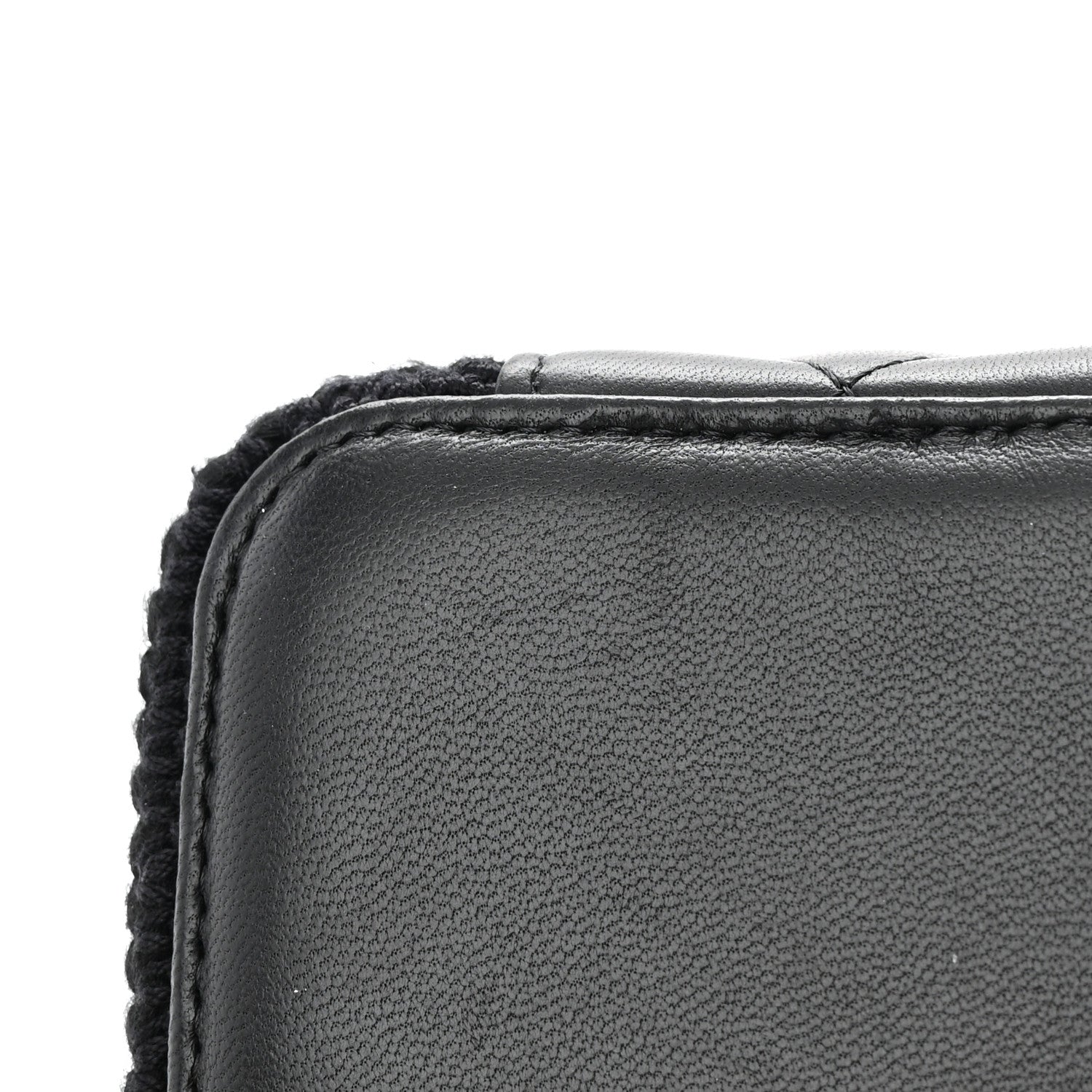 Chanel Lambskin Crochet Small Vanity Case With Chain Black 15 of 17