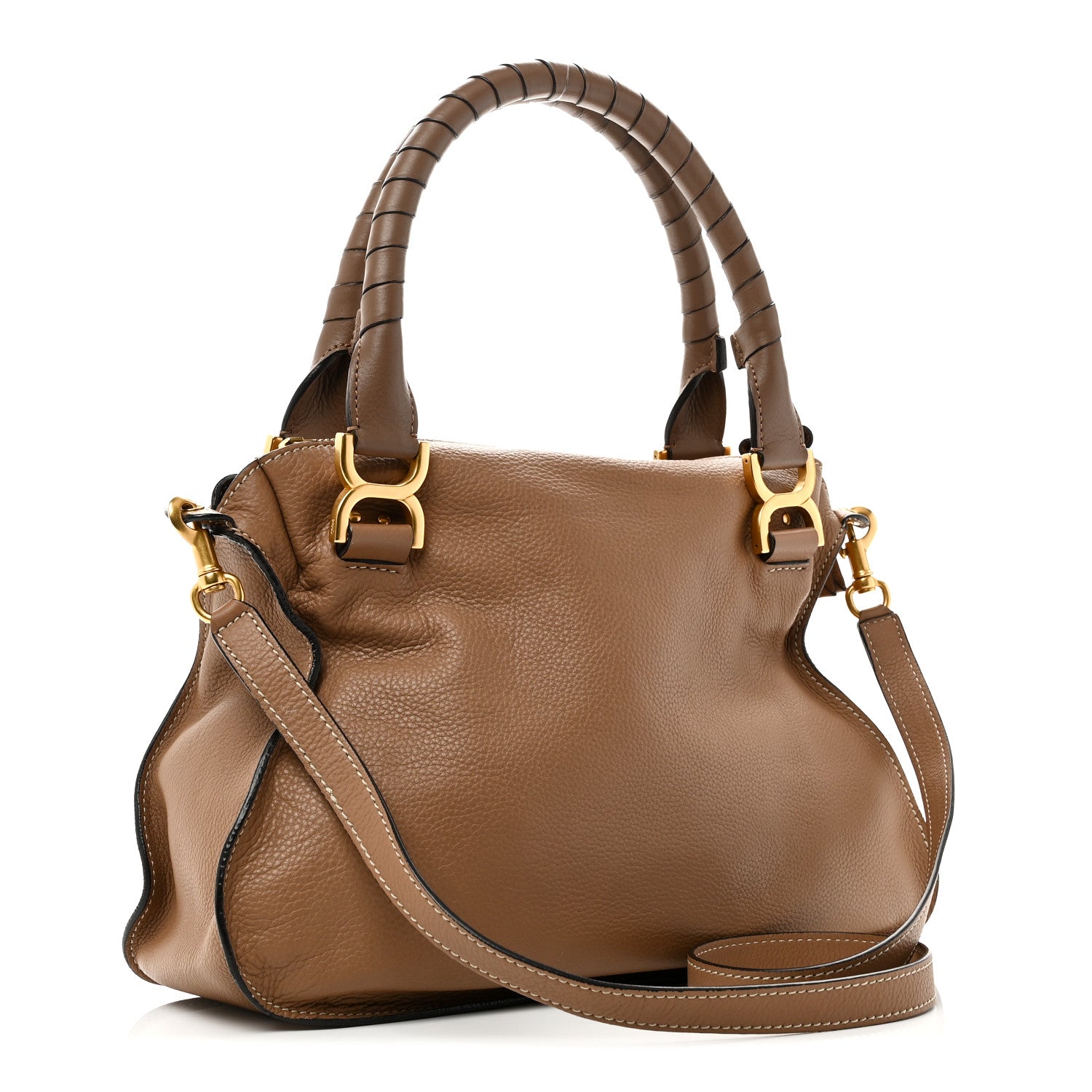 Chloe Calfskin Medium Marcie Satchel Nut 3 of 9