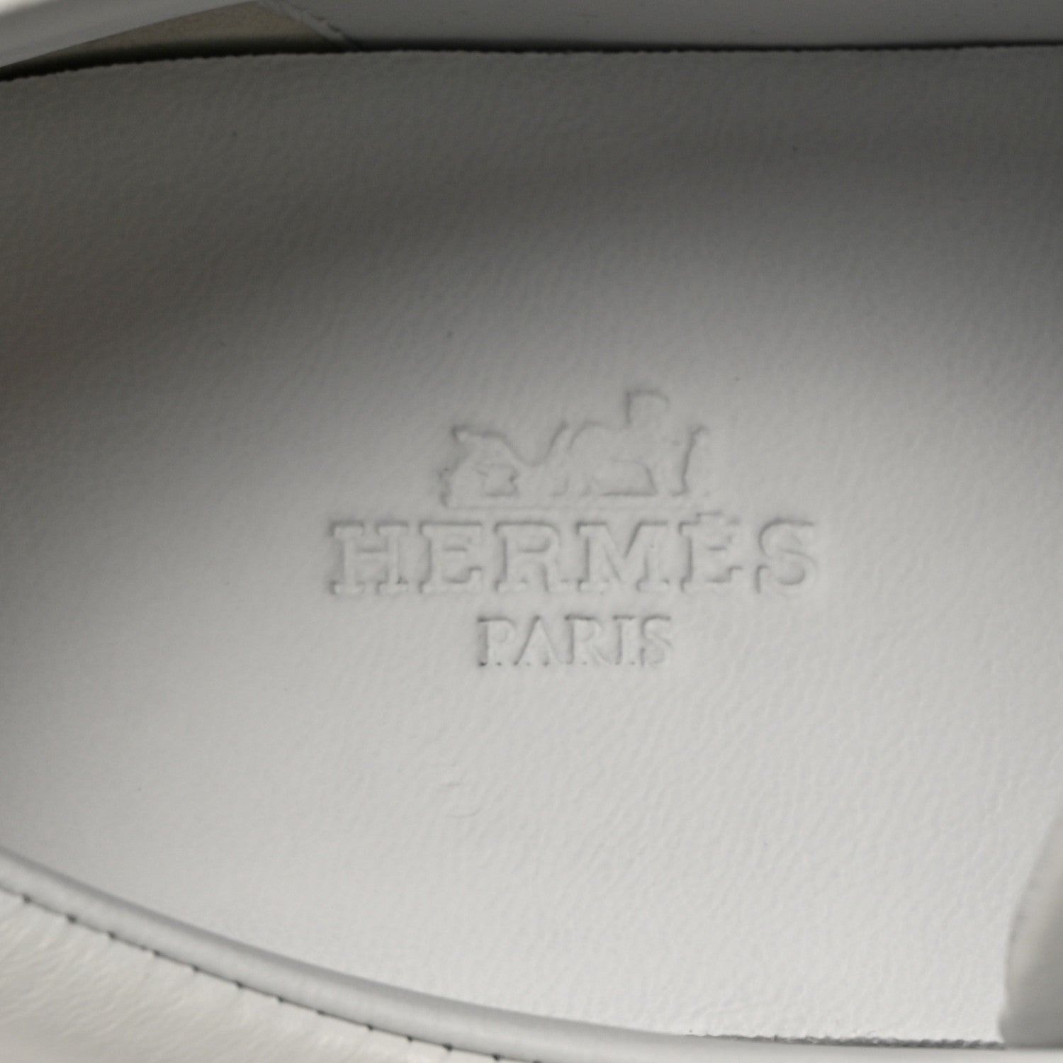 Hermes Calfskin Womens Happy Sneakers 37 White 8 of 12