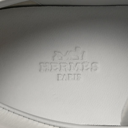 Hermes Calfskin Womens Happy Sneakers 37 White 8 of 12