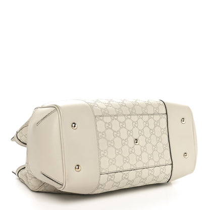 Gucci Guccissima Medium Mayfair Tote Off White 4 of 10