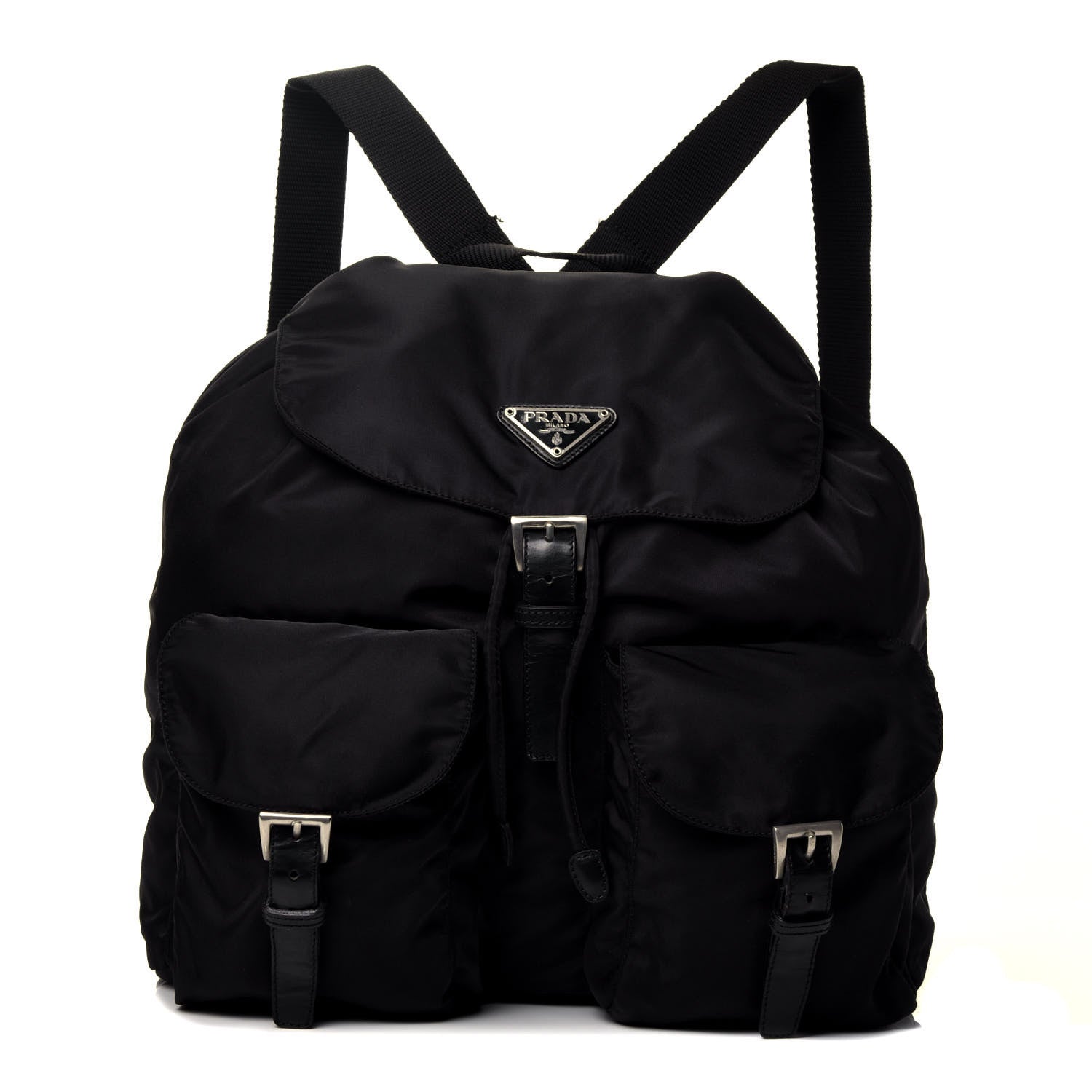 Prada Nylon Vela Medium Backpack Black 1 of 10