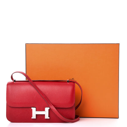 Hermes Epsom Constance Elan 25 Rouge Casaque 17 of 17