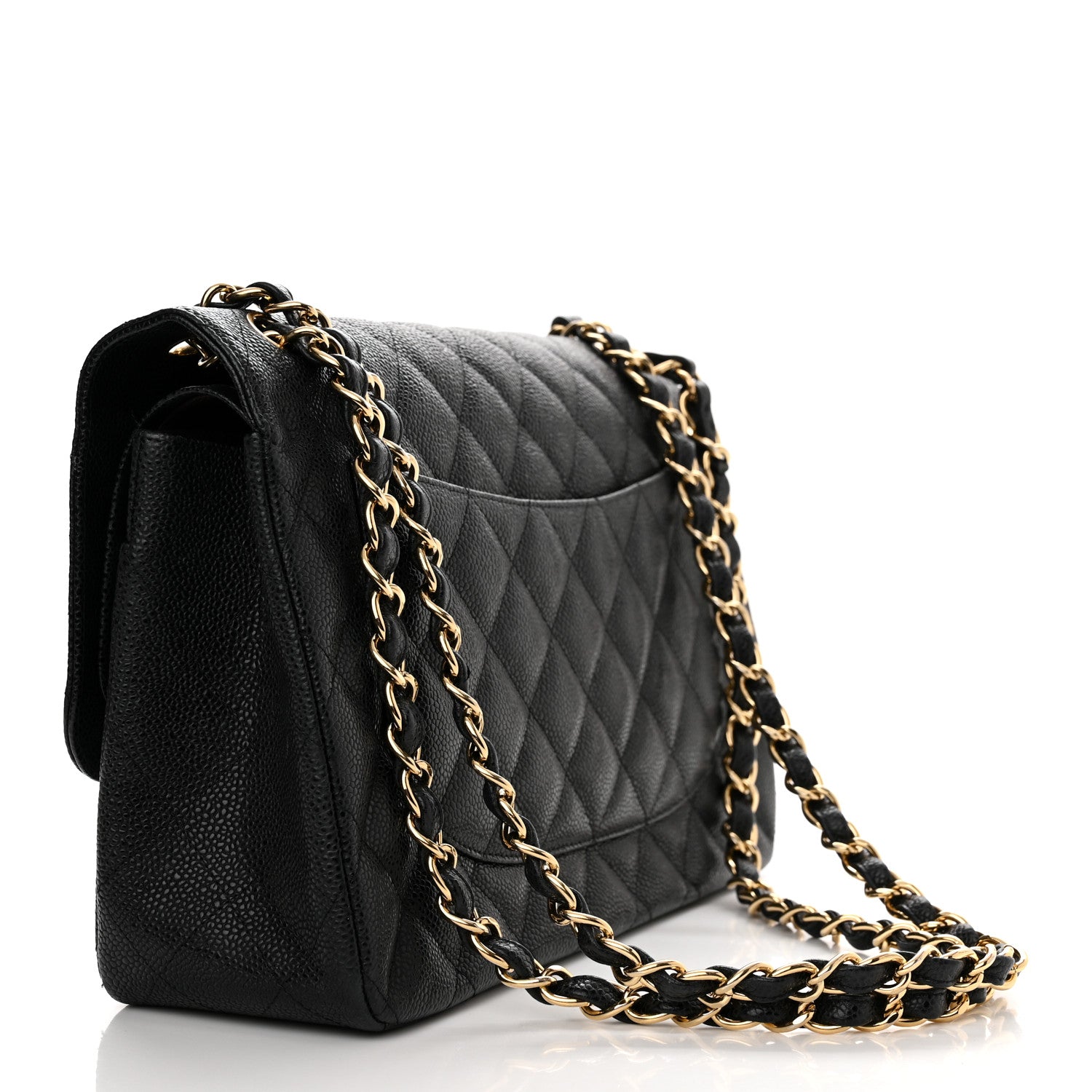 Chanel Caviar Quilted Jumbo Double Flap Black 3 of 15