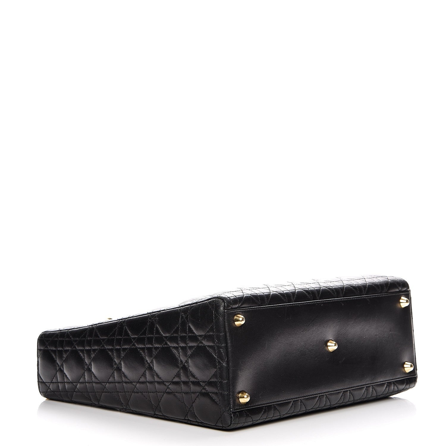 Christian Dior Lambskin Cannage Large Lady Dior Black 4 of 12