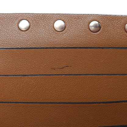Valentino Garavani Nappa Rockstud Spike Wallet On Chain Bright Cognac 12 of 12
