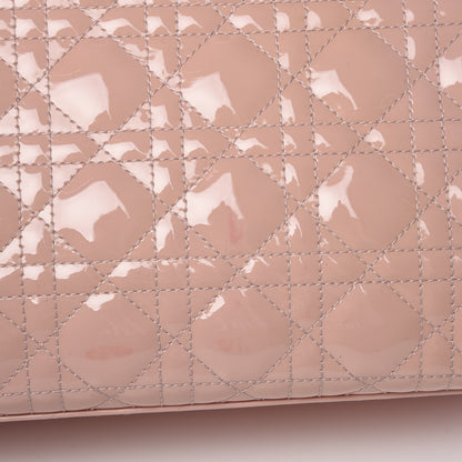 Christian Dior Patent Cannage Large Lady Dior Light Pink 9 of 19