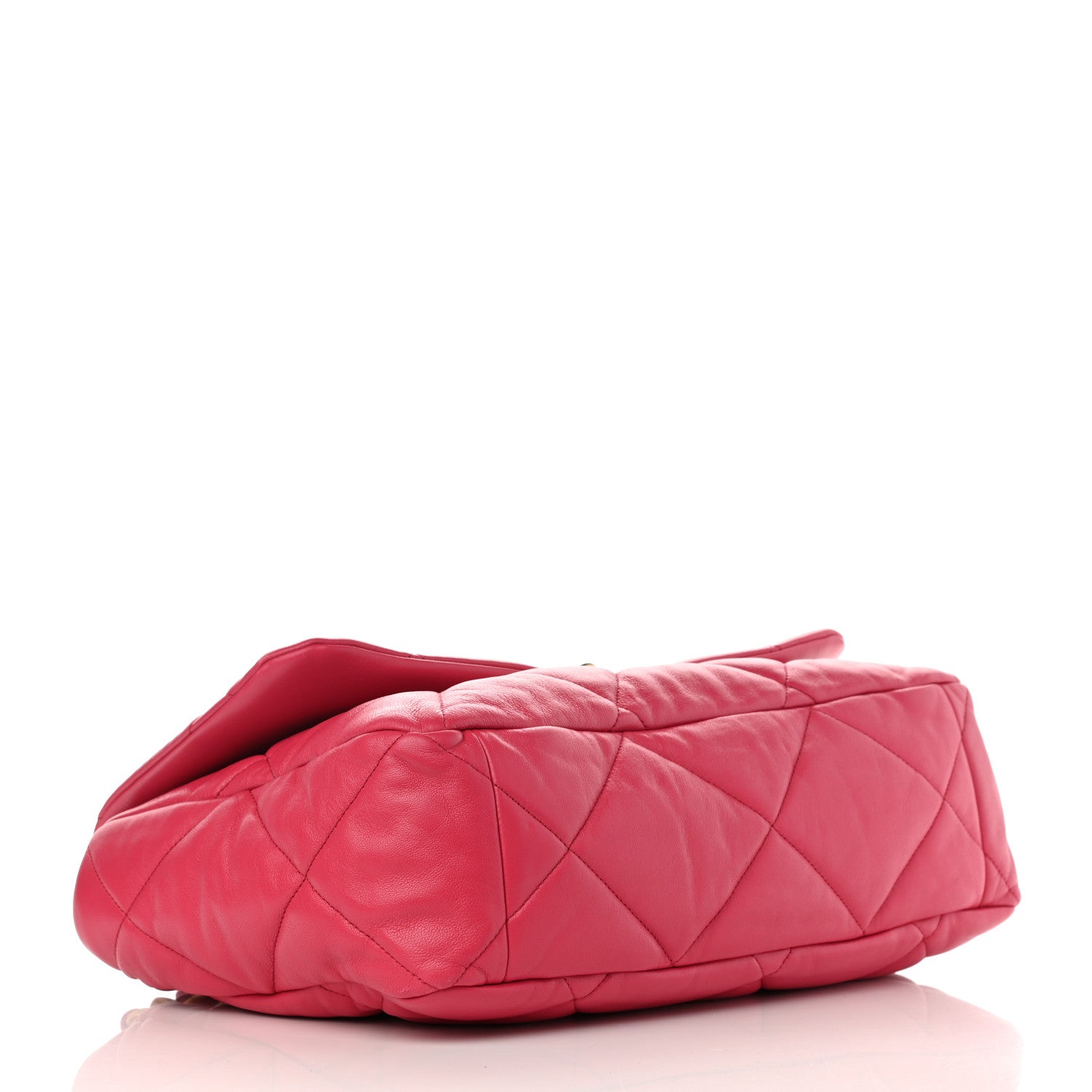 Chanel Lambskin Quilted Maxi Chanel 19 Flap Pink 4 of 11