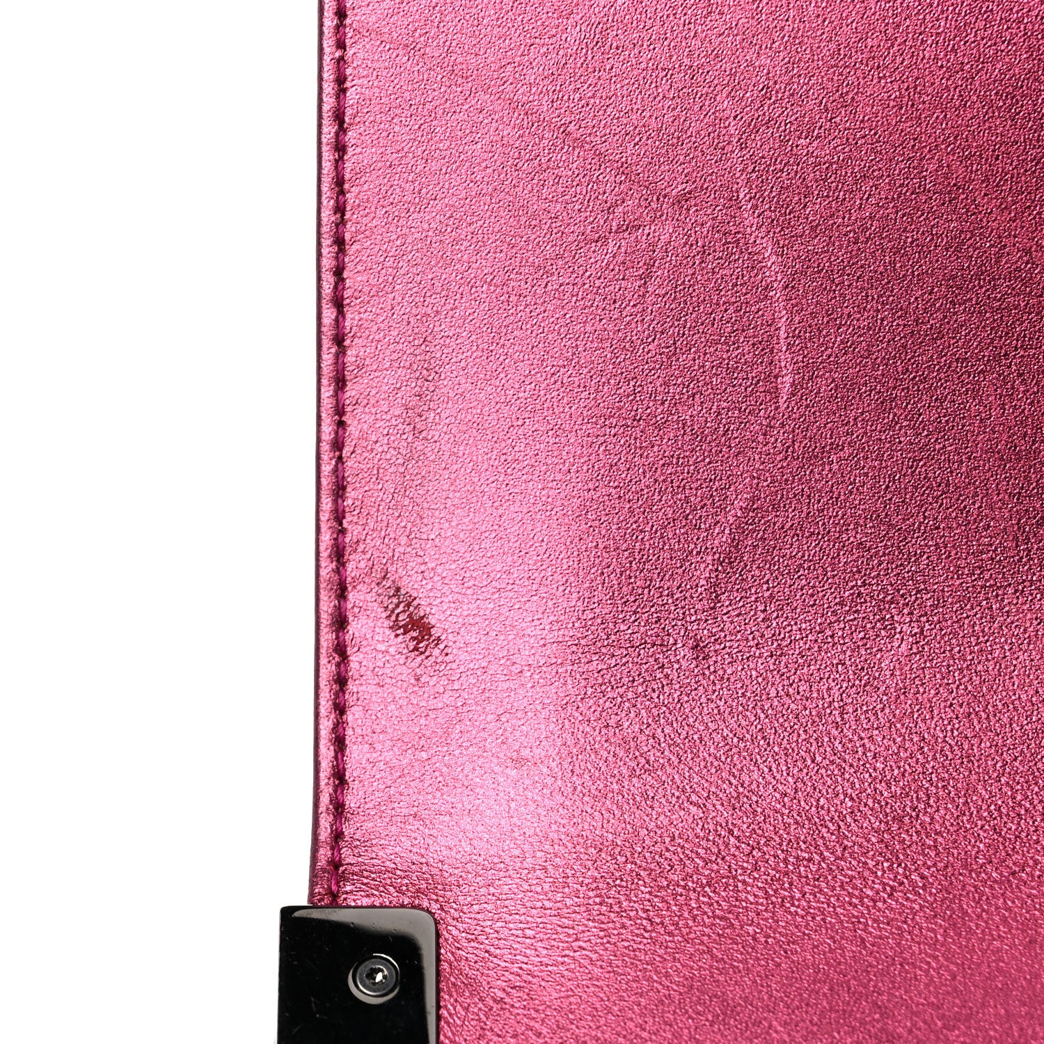 Chanel Metallic Patent Quilted New Medium Boy Flap Fuchsia 19 of 19