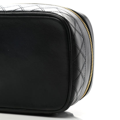 Chanel Lambskin Vanity Cosmetic Case Black 10 of 10