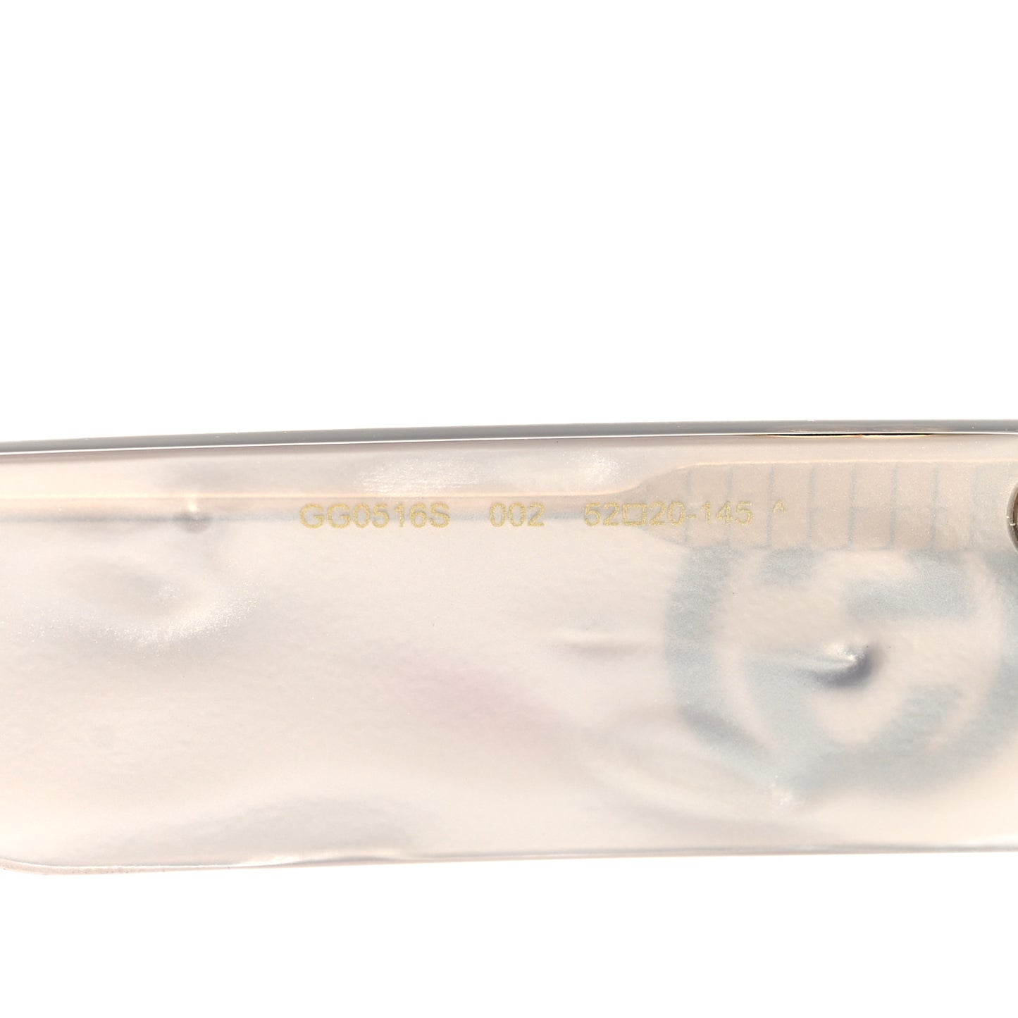 Acetate Rectangular GG0516S Sunglasses Grey Gold