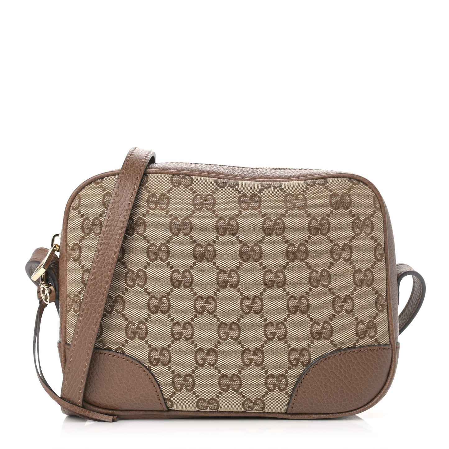 Monogram Mini Bree Messenger Bag Beige Tabacco