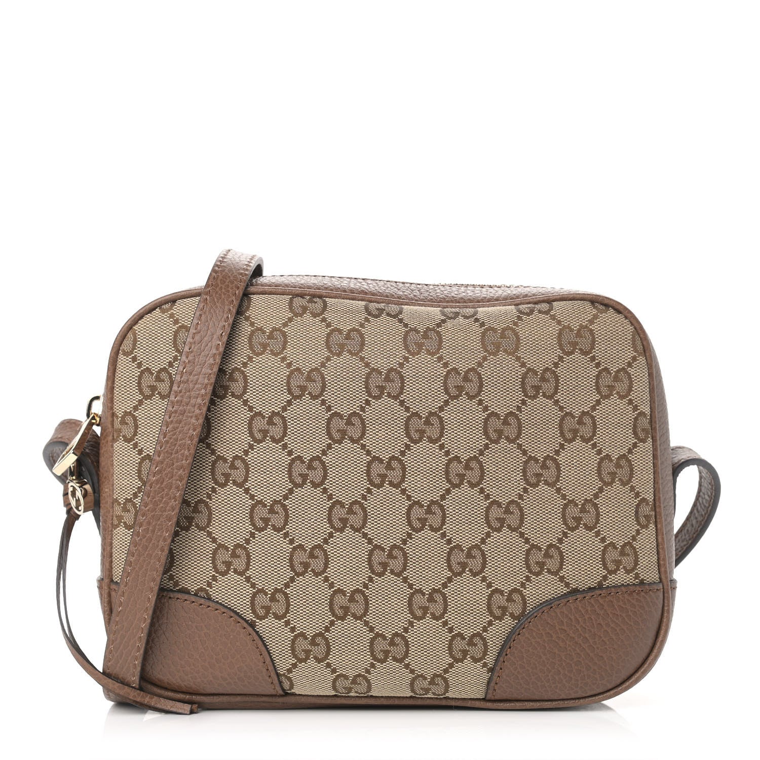 Gucci Monogram Mini Bree Messenger Bag Beige Tabacco 1 of 9
