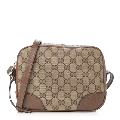 Gucci Monogram Mini Bree Messenger Bag Beige Tabacco 1 of 9