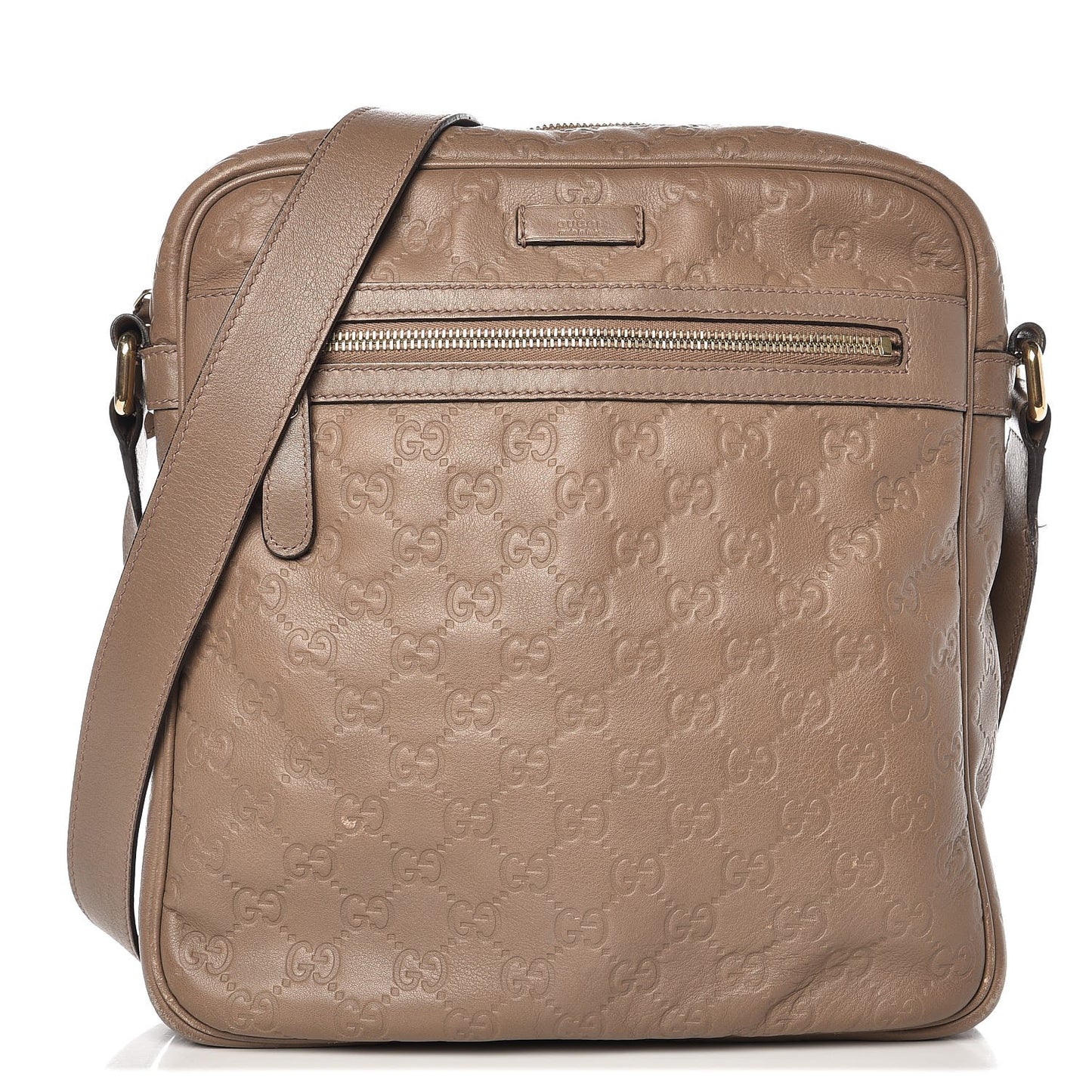 Guccissima Medium Messenger Taupe