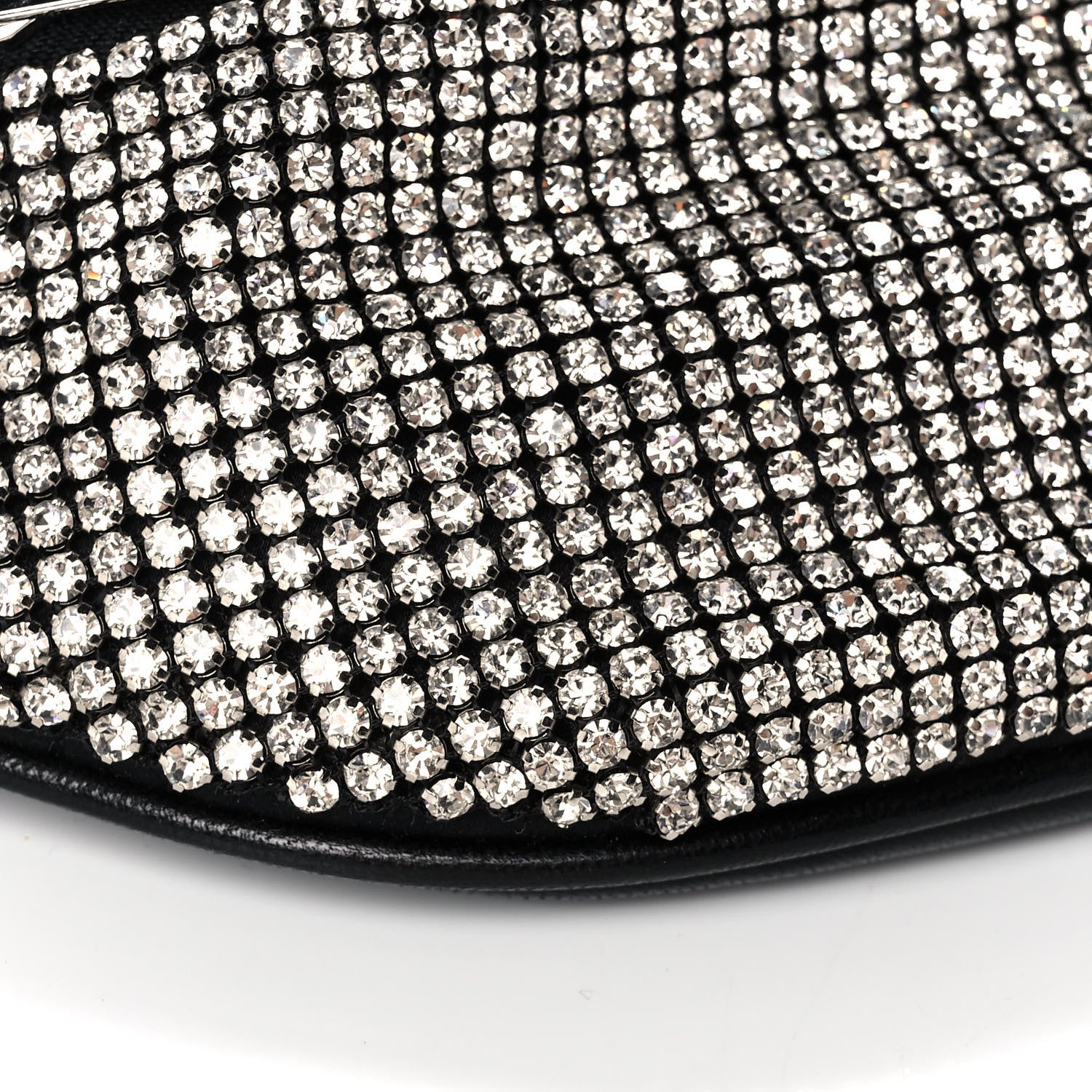 Alexander Wang Rhinestone Mesh Mini Attica Belt Bag Black 11 of 12