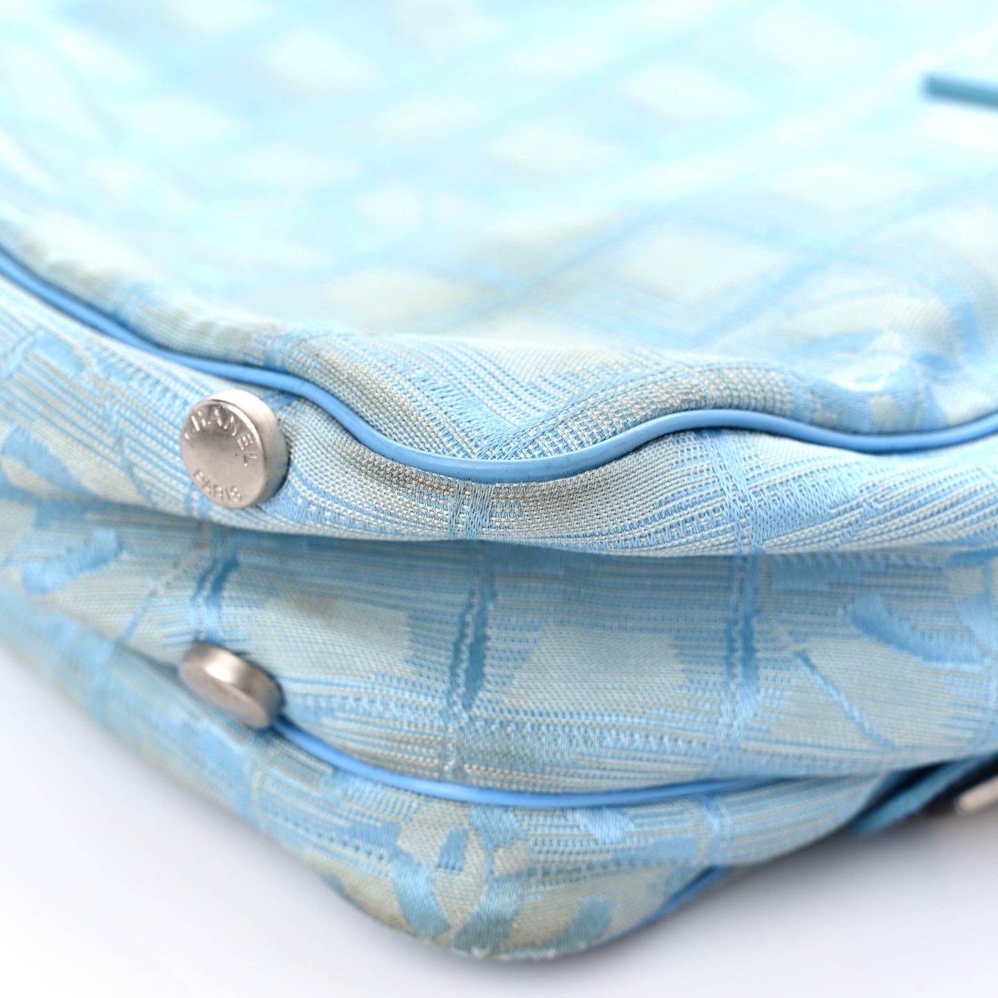 Nylon Medium Travel Tote Blue