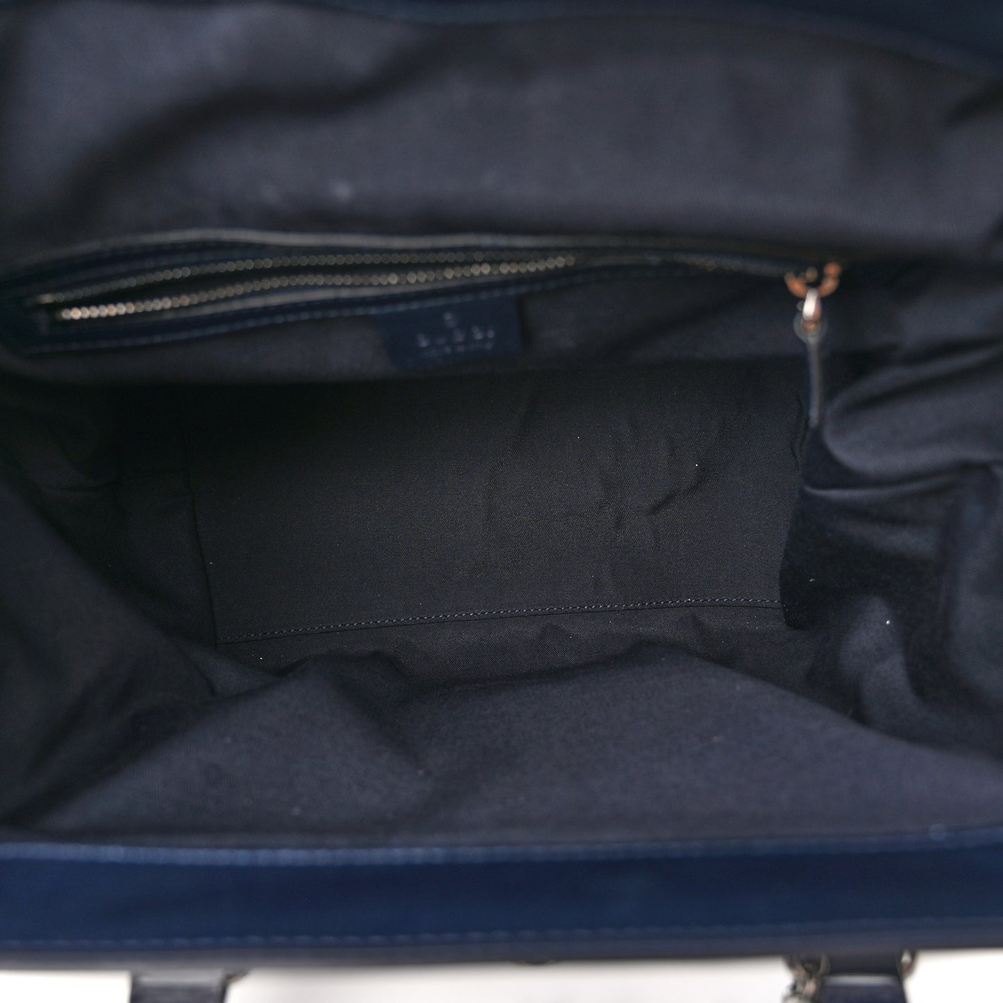 Patent Horsebit Embossed Treasure Boston Black Blue